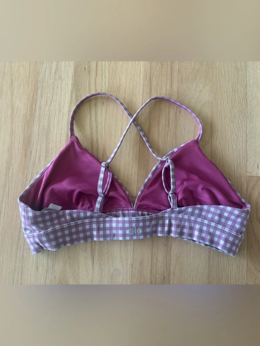 Alo Yoga Gingham Vapor Set